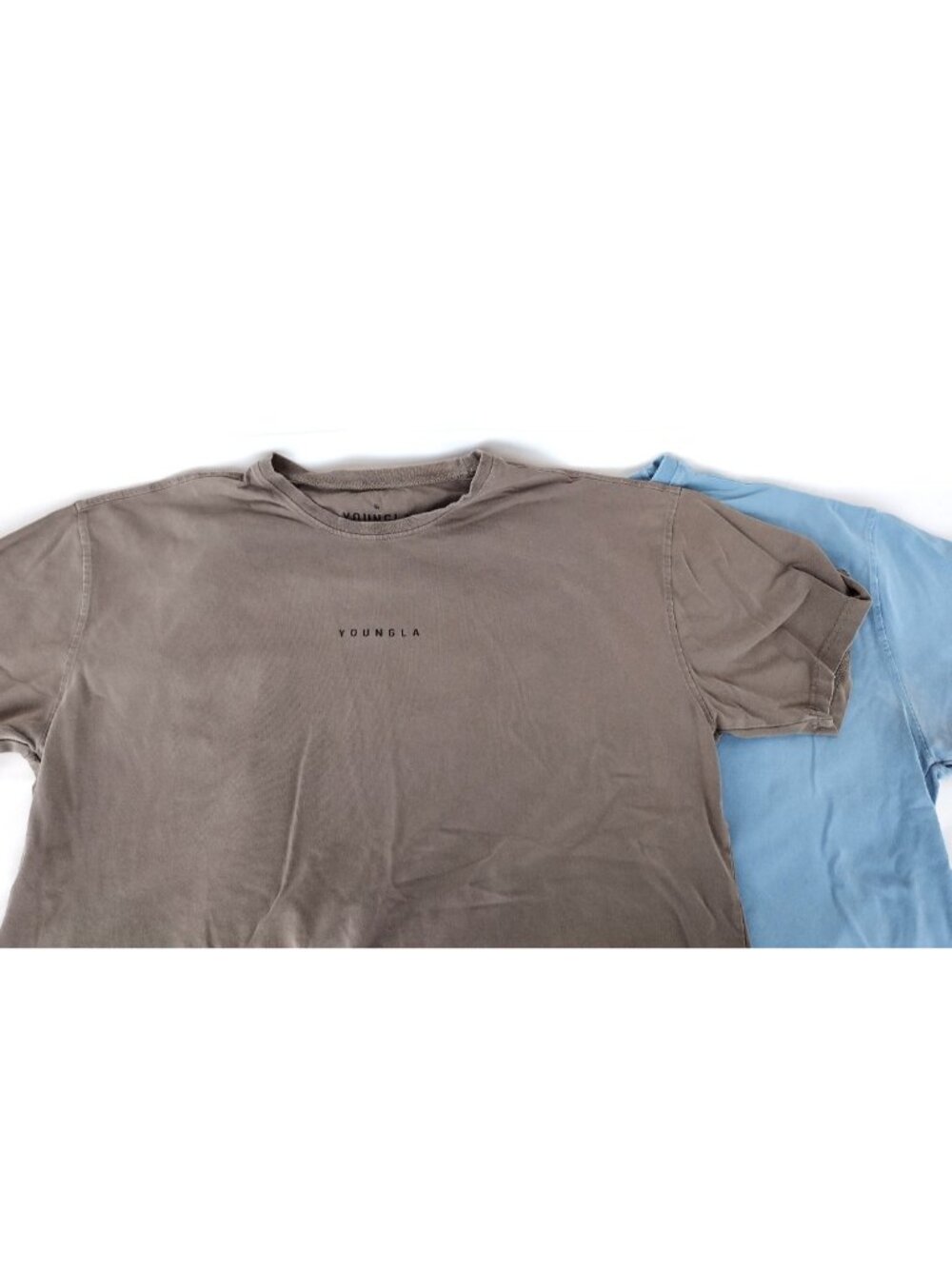 YoungLA Tees Lot of 2 Two Blue and Gray Shirts Size 2XL